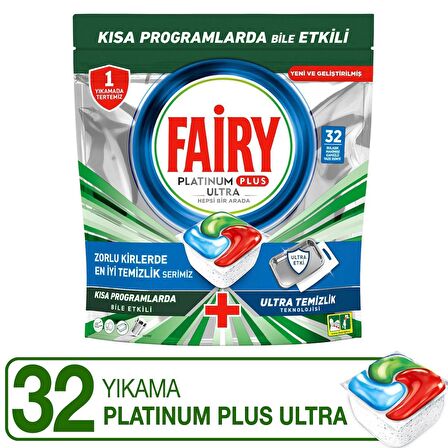 Fairy Platınum Plus Bulaşık Makinesi Tableti 32'li 